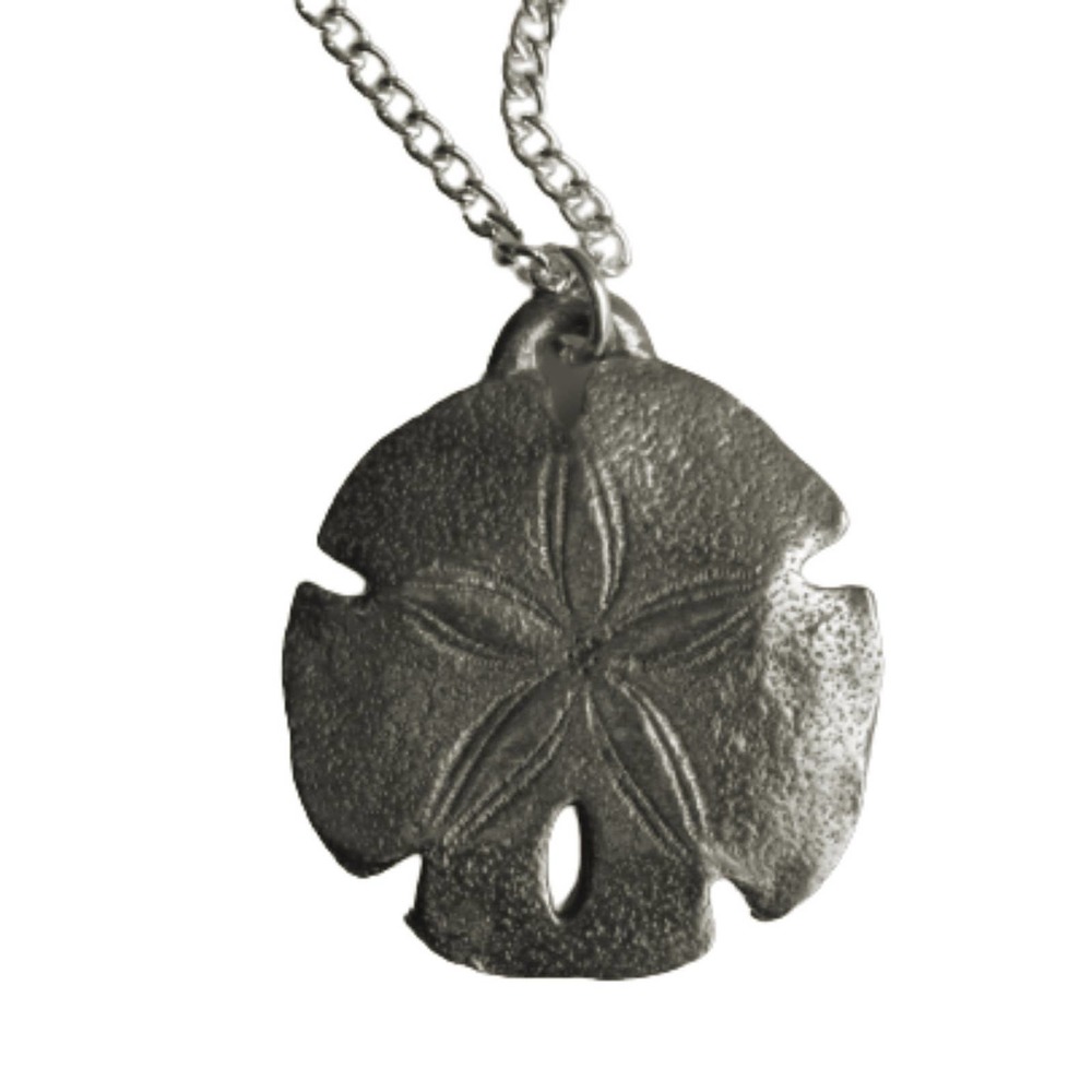 Pewter Sand Dollar Necklace 2033